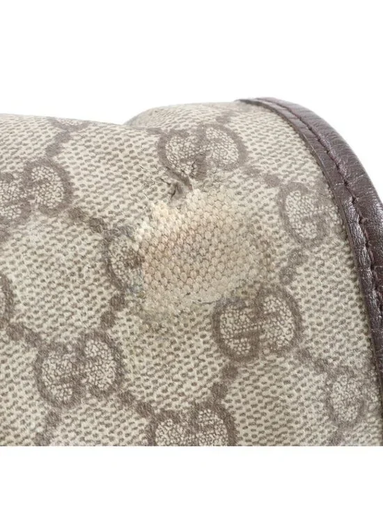 Gucci GG Supreme Sherry Line Leather Shoulder Bag Crossbody Messenger - Picture 9 of 11